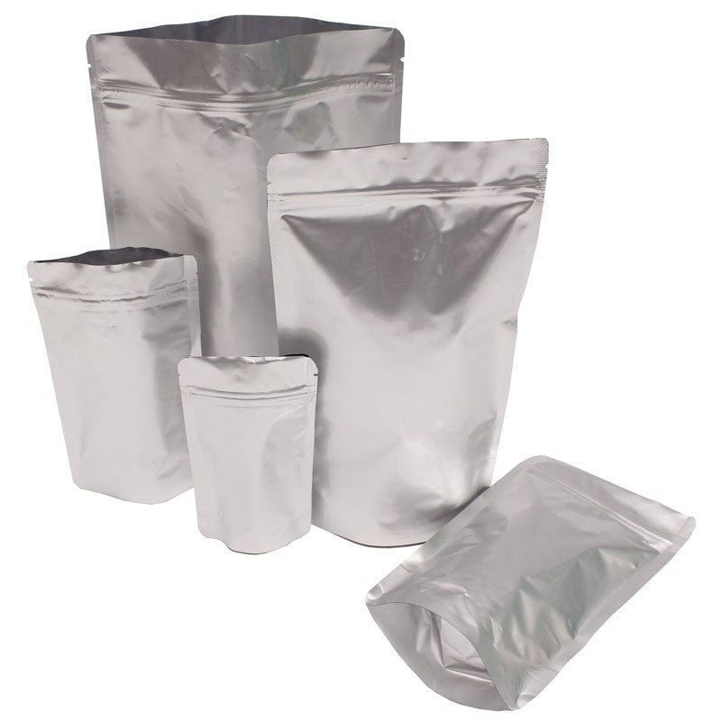 Stand up aluminum store foil bag