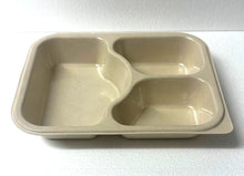 Load image into Gallery viewer, Compostable Containers (660ml) (3 Compartment)