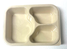 Load image into Gallery viewer, Compostable Containers (660ml) (3 Compartment)