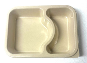 Compostable Containers (660ml) (2 Compartment)