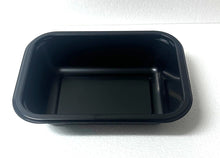 Load image into Gallery viewer, Black CPET 600ml Food Tray Container