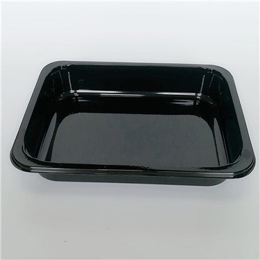 CPET Black Food Tray Container 800ml
